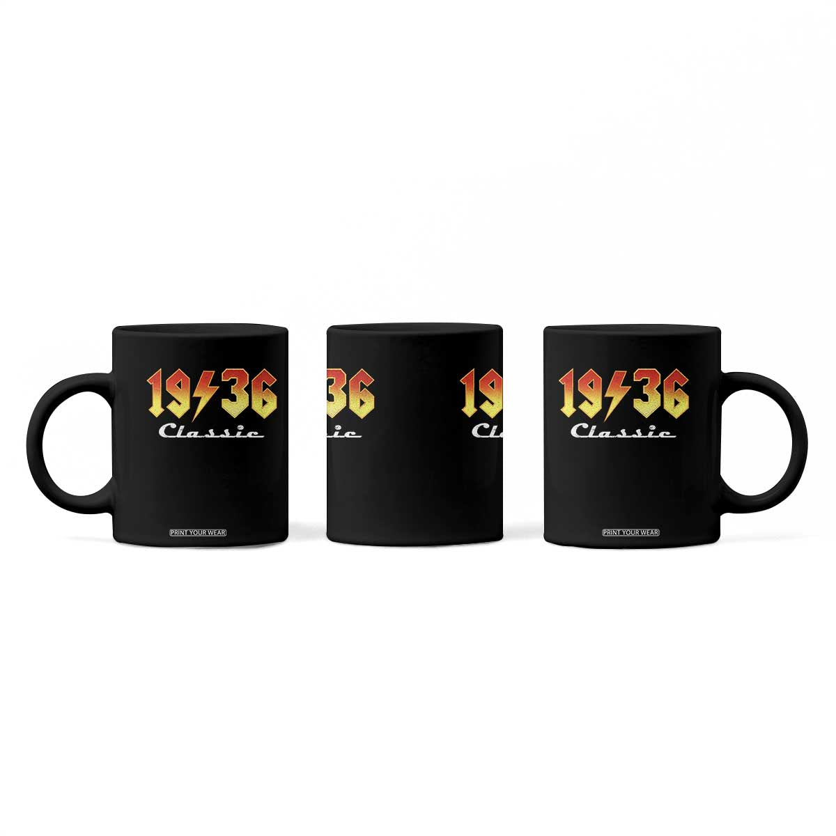 90th Birthday Coffee Mug Classic Born 1936 Turning 90 Year Old TS10 Print Your Wear