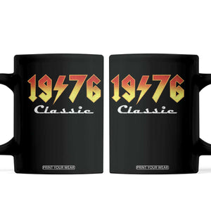 50th Birthday Coffee Mug Classic Born 1976 Turning 50 Year Old TS10 Black Print Your Wear