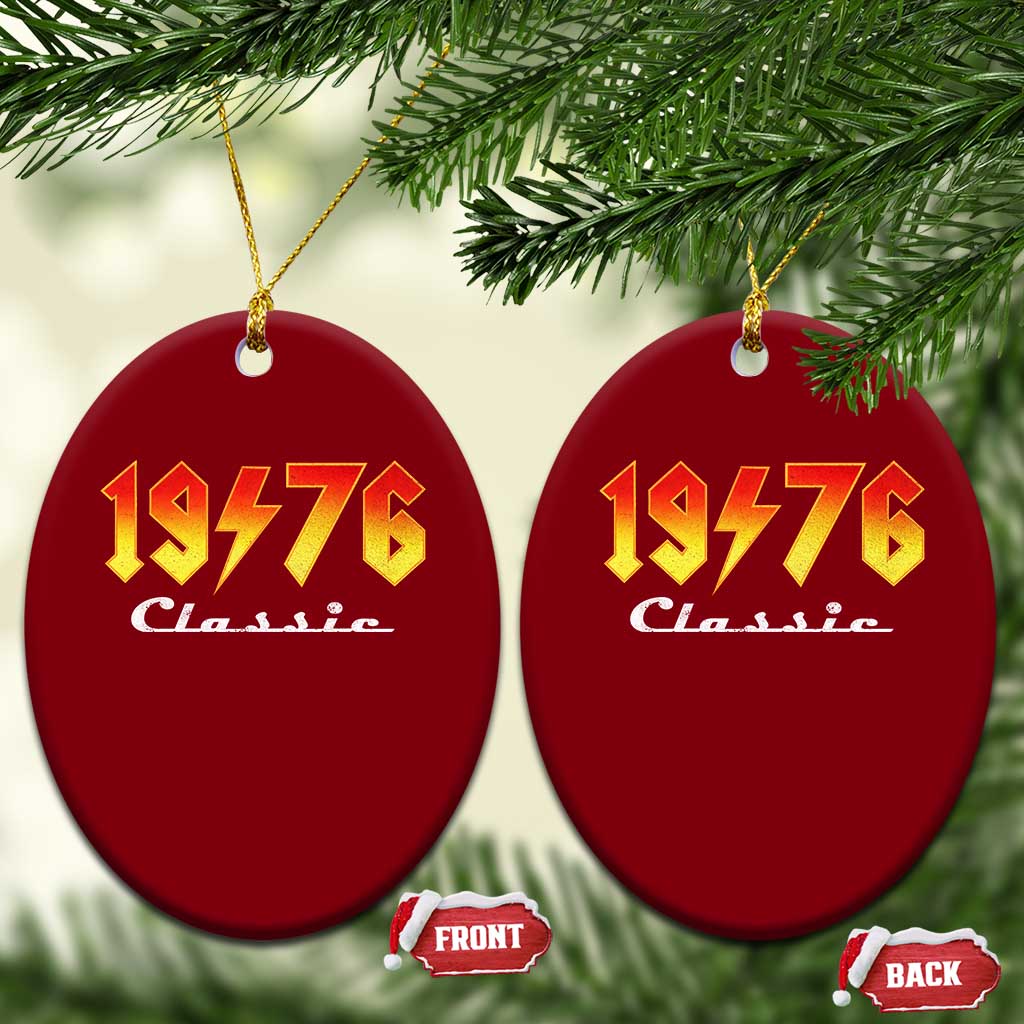 50th Birthday Ceramic Ornament Classic Born 1976 Turning 50 Year Old TS10 Print Your Wear