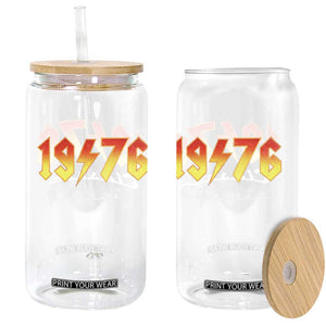 50th Birthday Glass Can Classic Born 1976 Turning 50 Year Old TS10 Print Your Wear