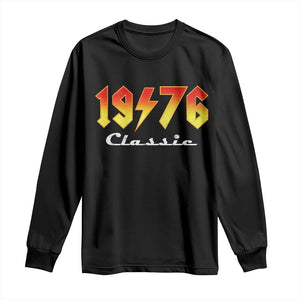 50th Birthday Long Sleeve Shirt Classic Born 1976 Turning 50 Year Old TS10 Black Print Your Wear