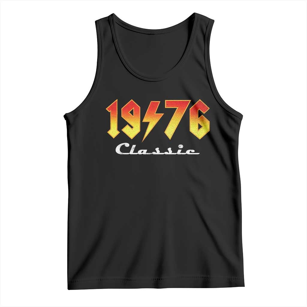 50th Birthday Tank Top Classic Born 1976 Turning 50 Year Old TS10 Black Print Your Wear