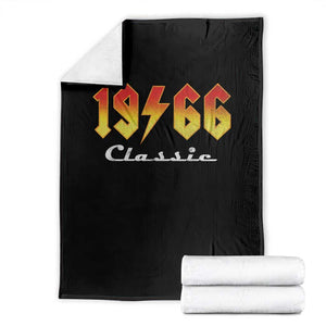 60th Birthday Throw Blanket Classic Born 1966 Turning 60 Year Old TS10 Black Print Your Wear