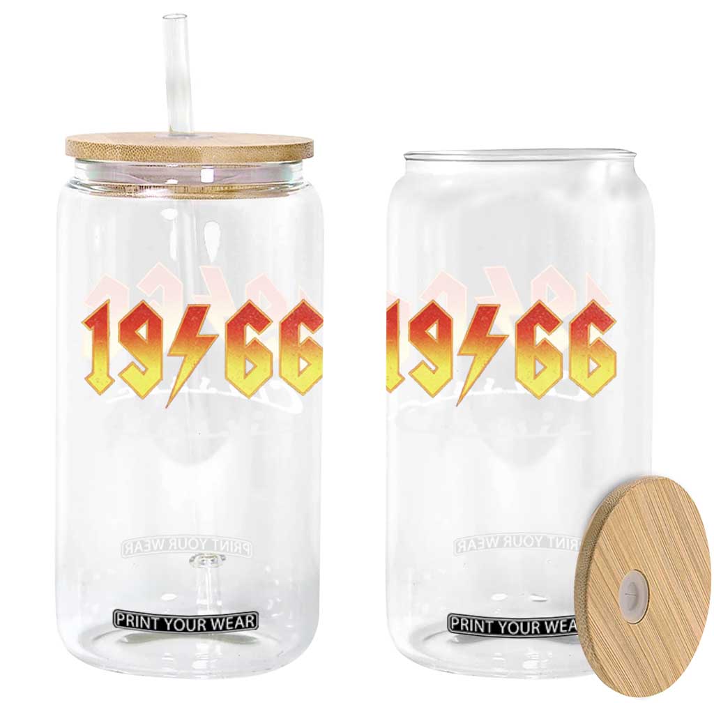 60th Birthday Glass Can Classic Born 1966 Turning 60 Year Old TS10 Print Your Wear