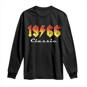 60th Birthday Long Sleeve Shirt Classic Born 1966 Turning 60 Year Old TS10 Black Print Your Wear