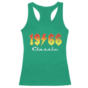 60th Birthday Racerback Tank Top Classic Born 1966 Turning 60 Year Old TS10 Irish Green Print Your Wear