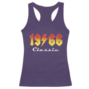 60th Birthday Racerback Tank Top Classic Born 1966 Turning 60 Year Old TS10 Purple Print Your Wear