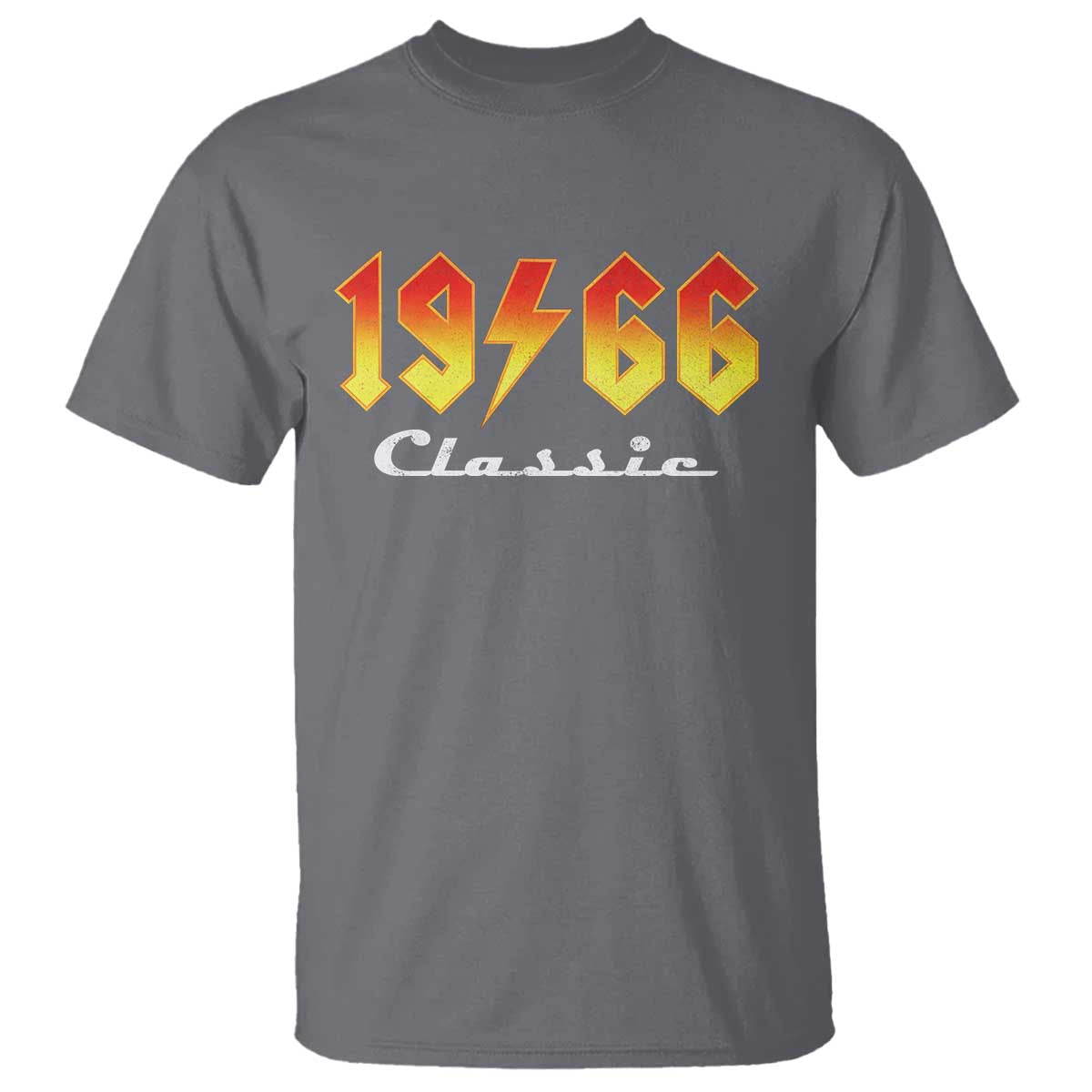 60th Birthday T Shirt Classic Born 1966 Turning 60 Year Old TS10 Charcoal Print Your Wear
