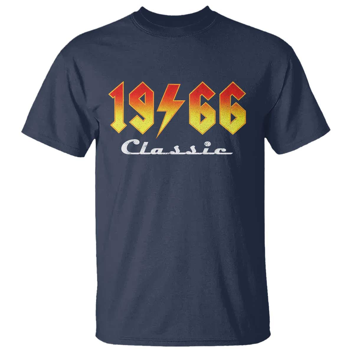 60th Birthday T Shirt Classic Born 1966 Turning 60 Year Old TS10 Navy Print Your Wear