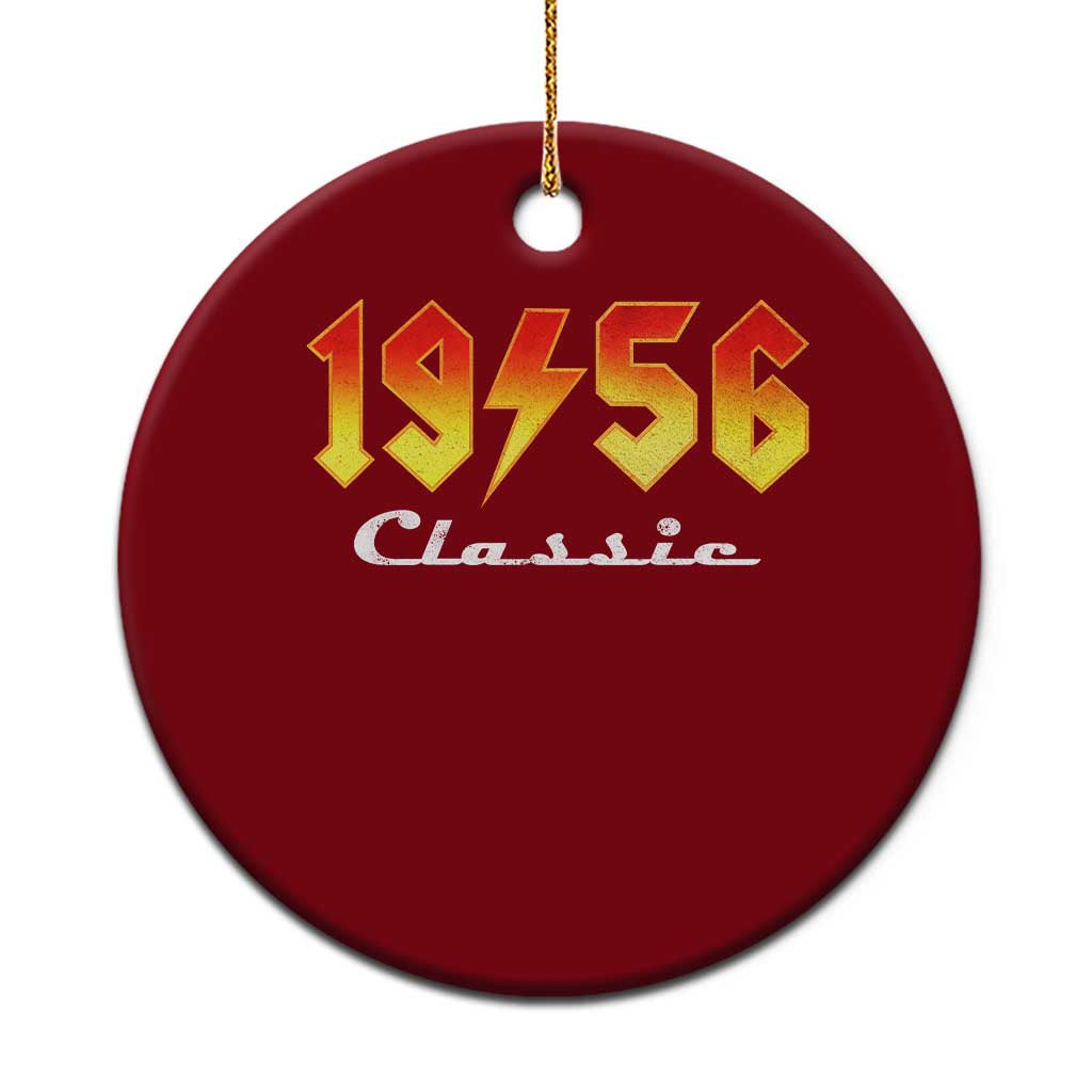 70th Birthday Ceramic Ornament Classic Born 1956 Turning 70 Year Old TS10 1pc Red Print Your Wear