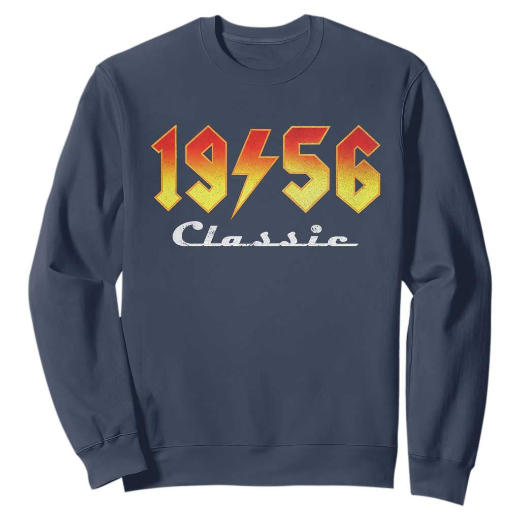 70th Birthday Sweatshirt Classic Born 1956 Turning 70 Year Old TS10 Navy Print Your Wear
