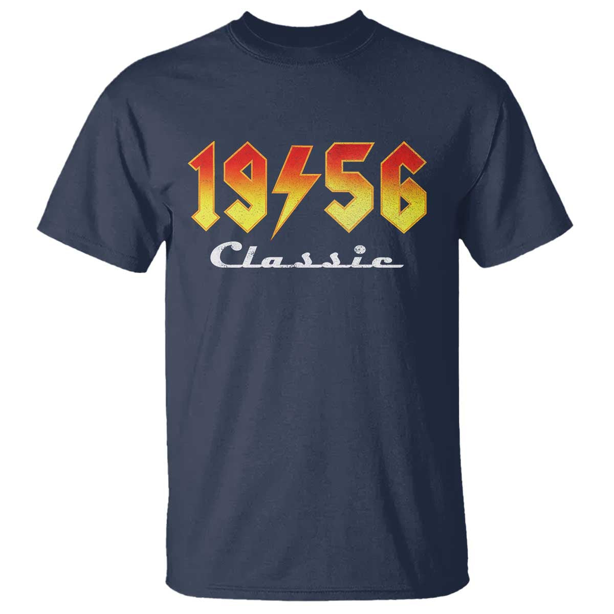 70th Birthday T Shirt Classic Born 1956 Turning 70 Year Old TS10 Navy Print Your Wear