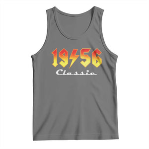 70th Birthday Tank Top Classic Born 1956 Turning 70 Year Old TS10 Black Heather Print Your Wear