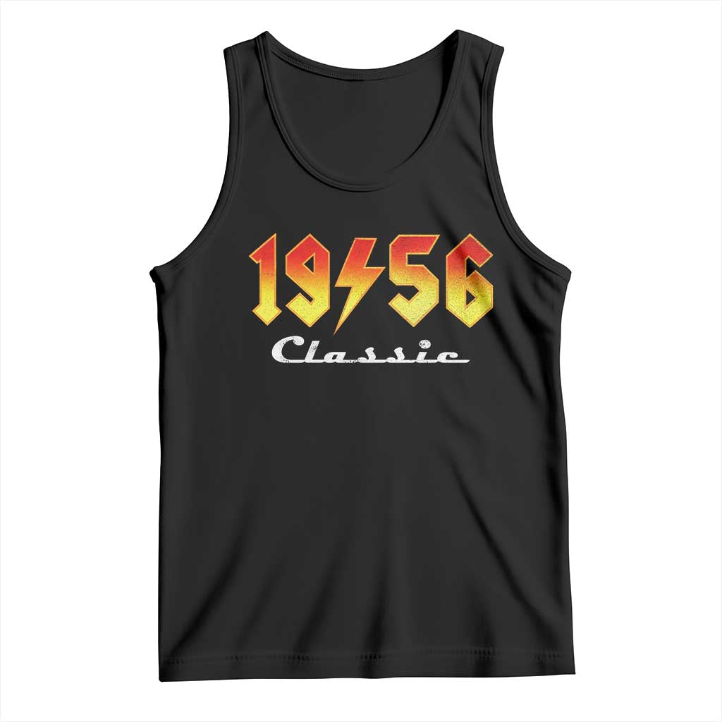 70th Birthday Tank Top Classic Born 1956 Turning 70 Year Old TS10 Black Print Your Wear