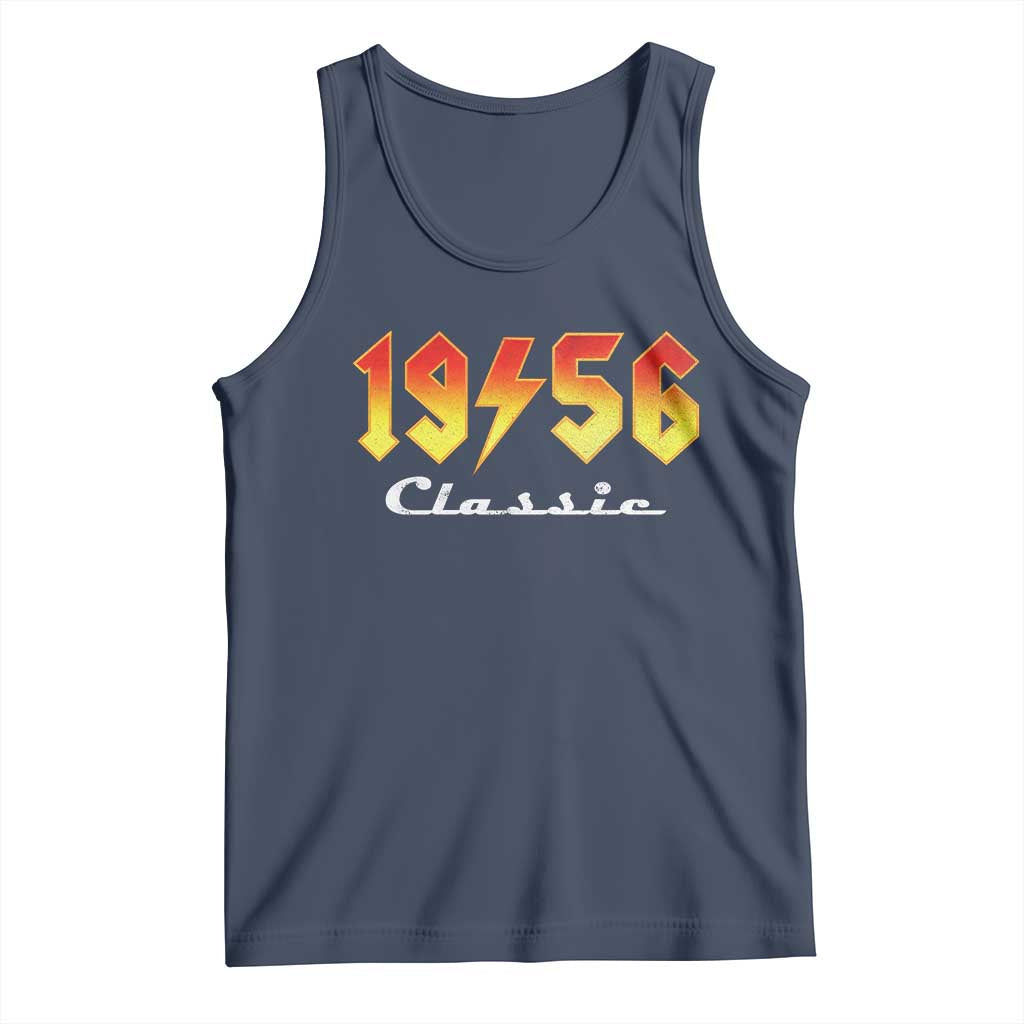 70th Birthday Tank Top Classic Born 1956 Turning 70 Year Old TS10 Navy Print Your Wear