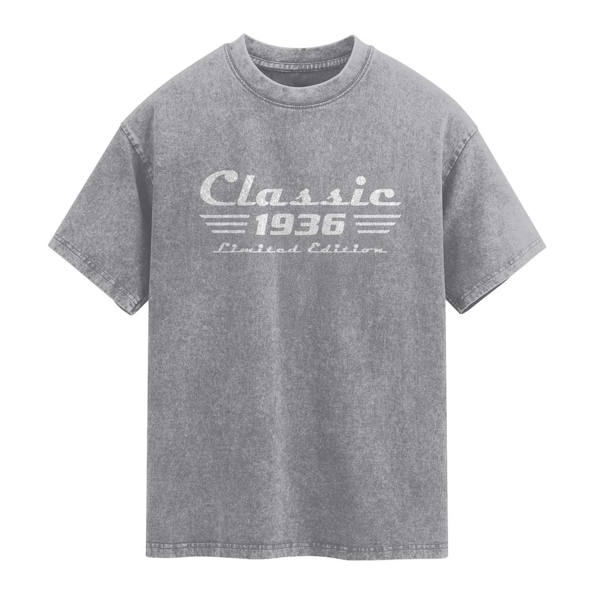 Classic 1936 Birthday Washed Cotton T-Shirt 90yr 90th Birthday Gift
