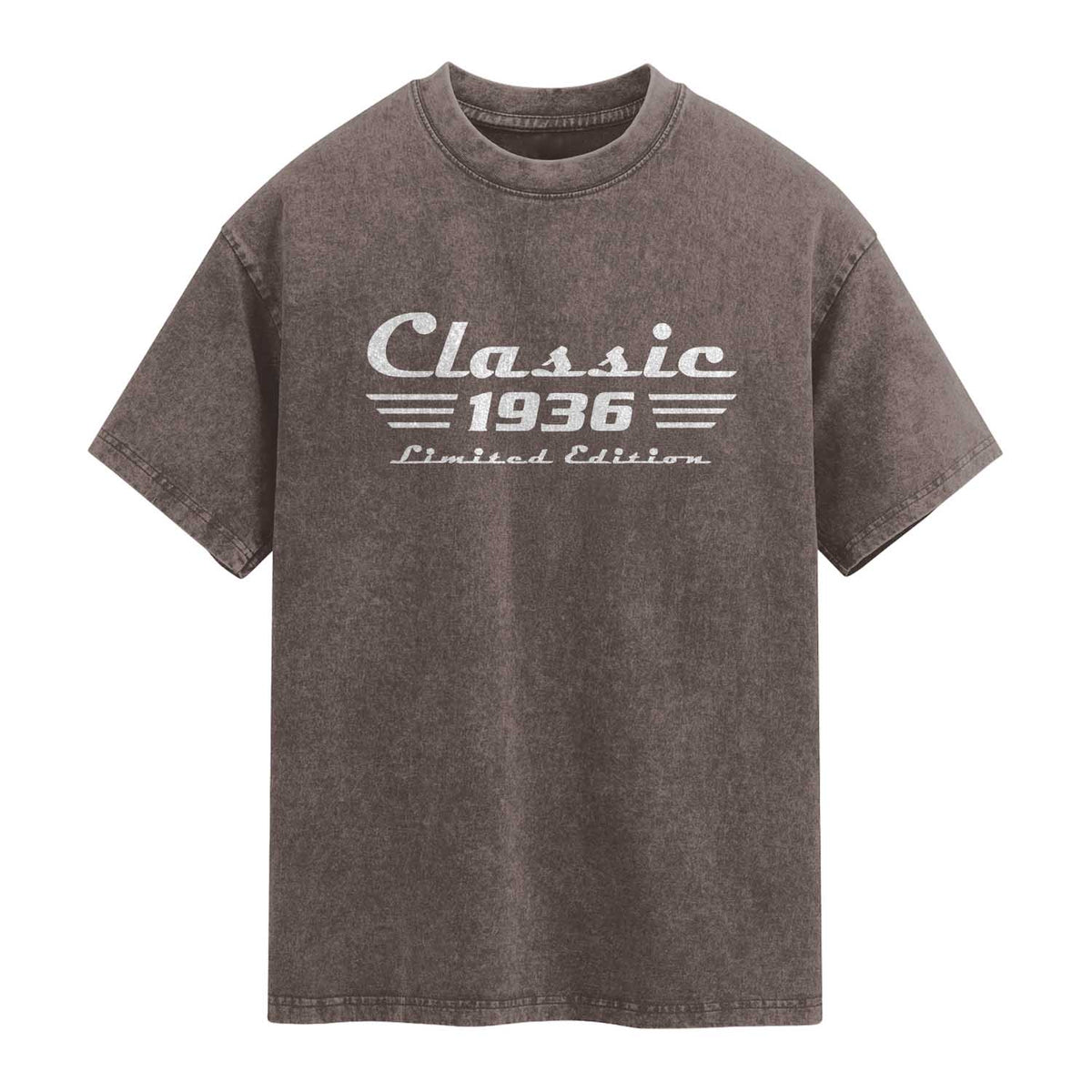 Classic 1936 Birthday Washed Cotton T-Shirt 90yr 90th Birthday Gift