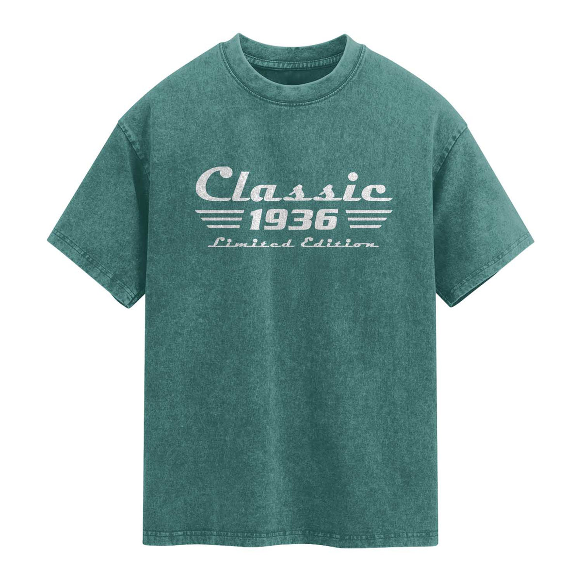 Classic 1936 Birthday Washed Cotton T-Shirt 90yr 90th Birthday Gift