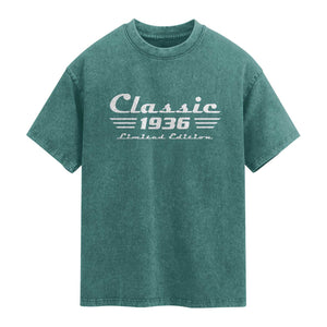 Classic 1936 Birthday Washed Cotton T-Shirt 90yr 90th Birthday Gift