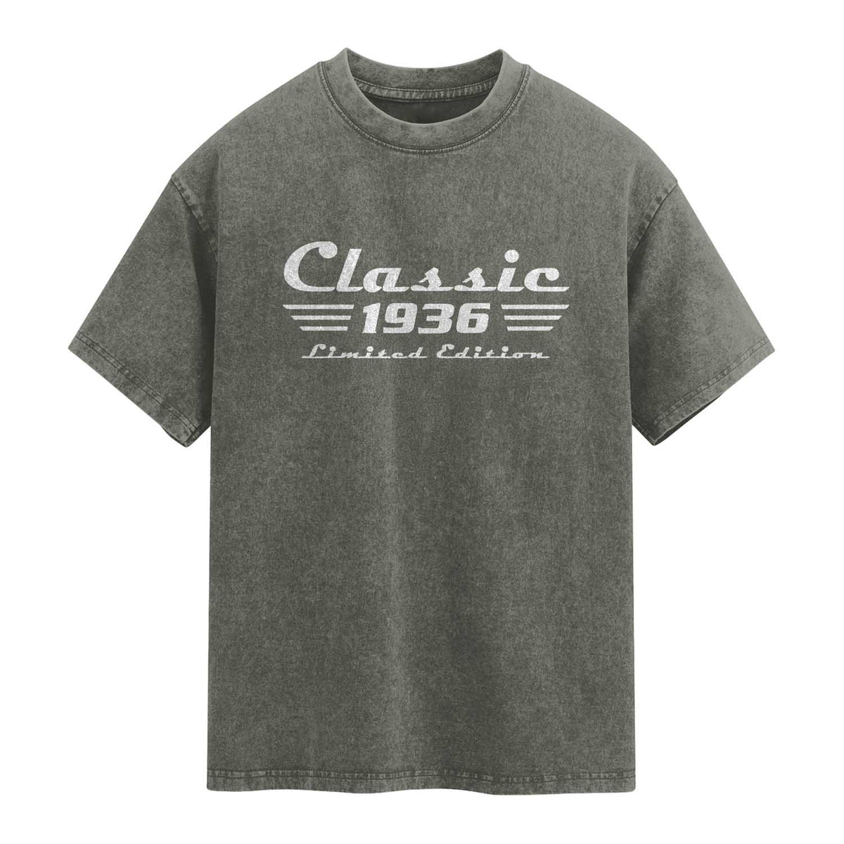 Classic 1936 Birthday Washed Cotton T-Shirt 90yr 90th Birthday Gift