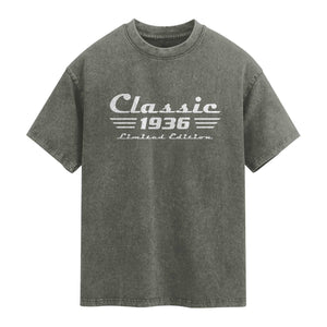 Classic 1936 Birthday Washed Cotton T-Shirt 90yr 90th Birthday Gift