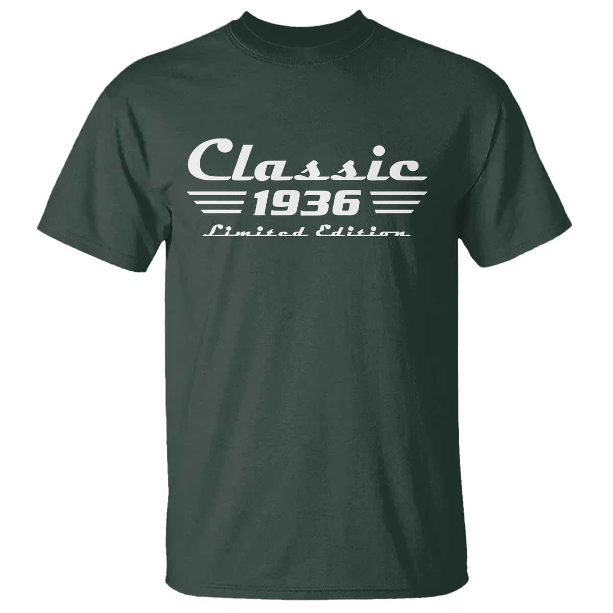 Classic 1936 Birthday T Shirt 90yr 90th Birthday Gift TS10 Dark Forest Green Print Your Wear