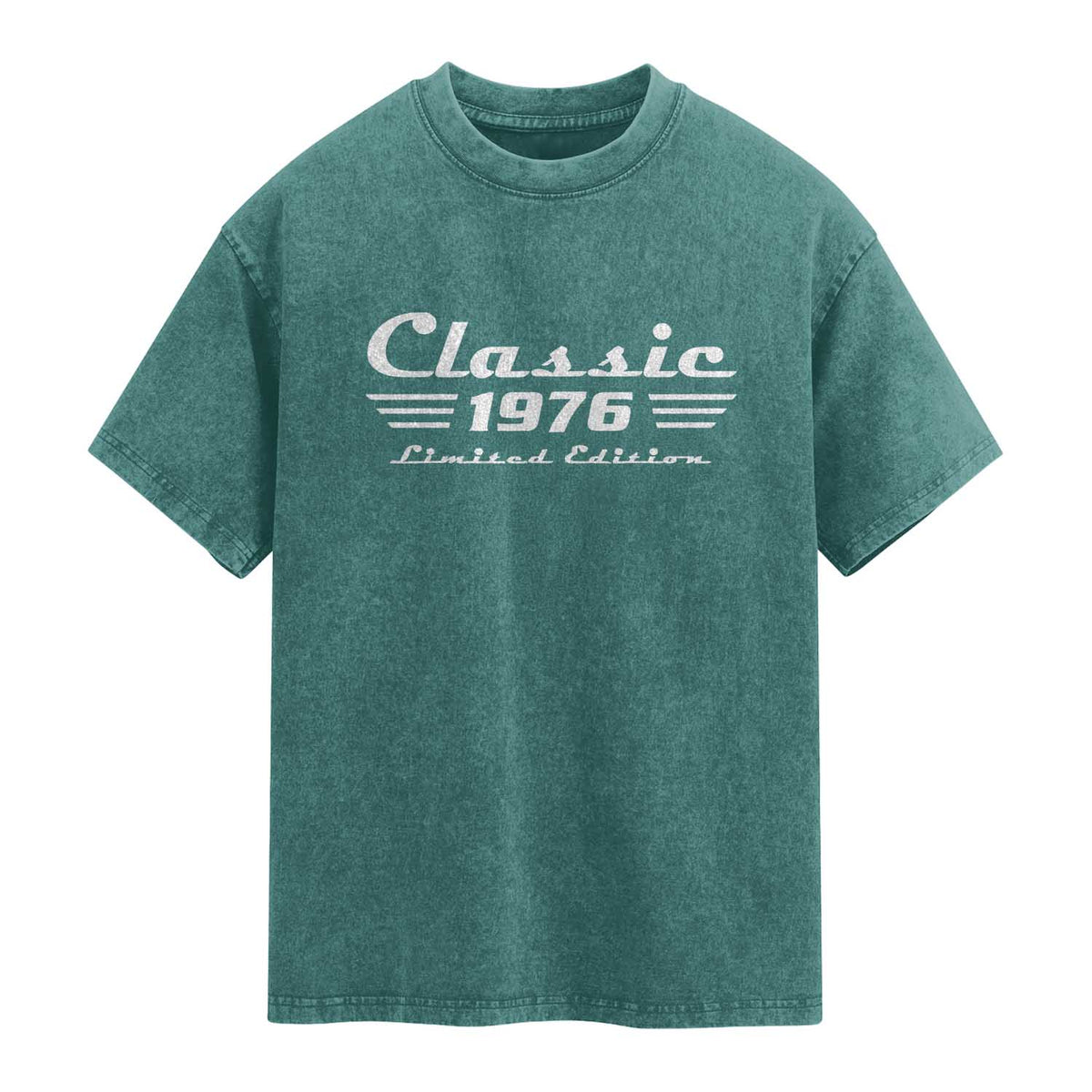 Classic 1976 Birthday Washed Cotton T-Shirt 50yr 50th Birthday Gift
