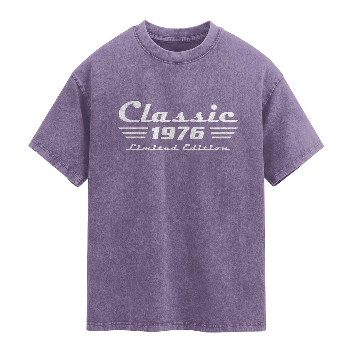 Classic 1976 Birthday Washed Cotton T-Shirt 50yr 50th Birthday Gift