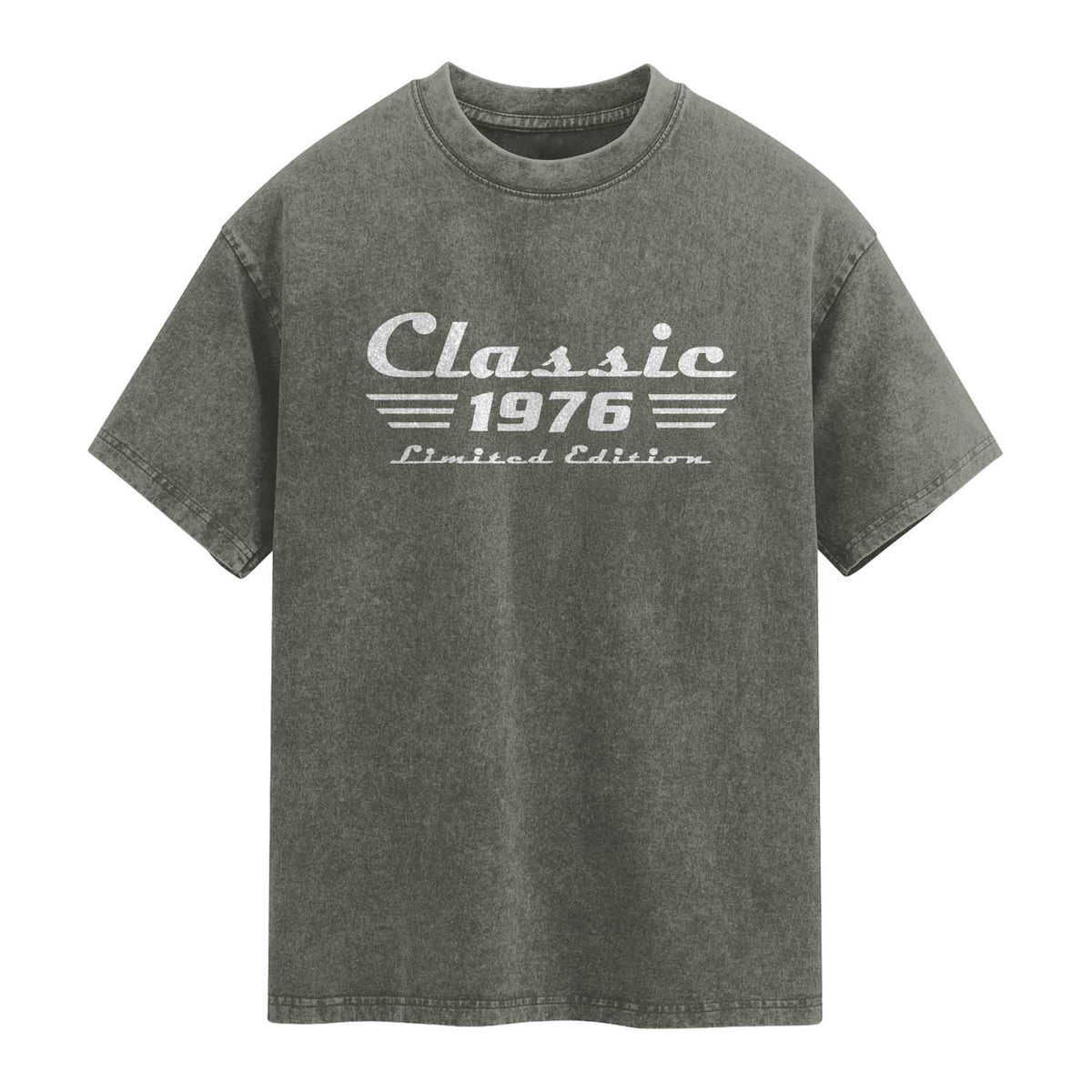 Classic 1976 Birthday Washed Cotton T-Shirt 50yr 50th Birthday Gift