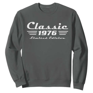 Classic 1976 Birthday Sweatshirt 50yr 50th Birthday Gift TS10 Dark Heather Print Your Wear
