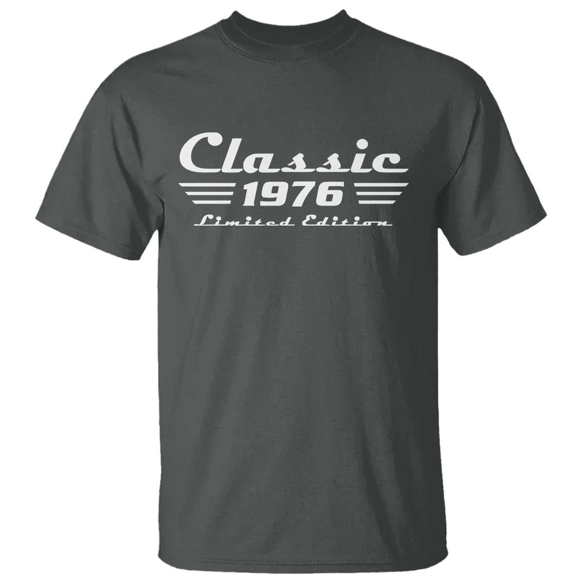 Classic 1976 Birthday T Shirt 50yr 50th Birthday Gift TS10 Dark Heather Print Your Wear