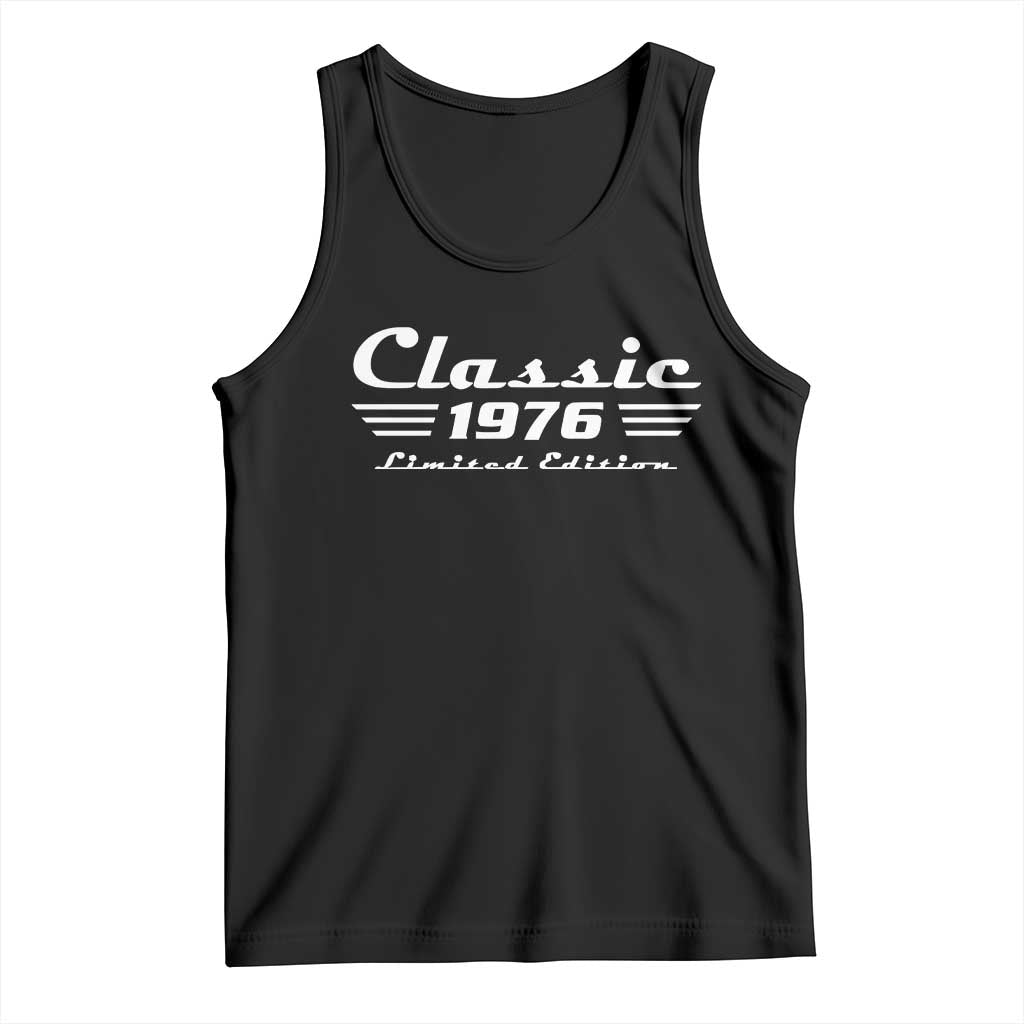 Classic 1976 Birthday Tank Top 50yr 50th Birthday Gift TS10 Black Print Your Wear