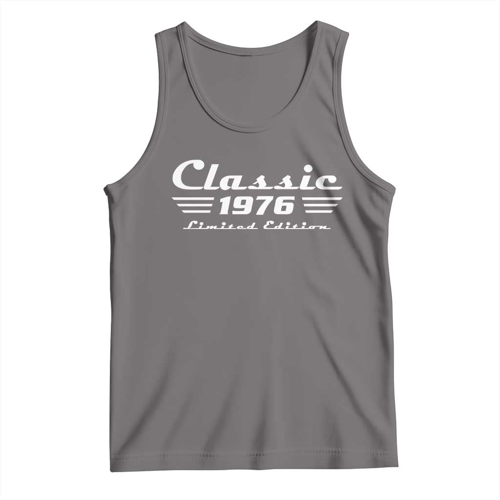 Classic 1976 Birthday Tank Top 50yr 50th Birthday Gift TS10 Deep Heather Print Your Wear