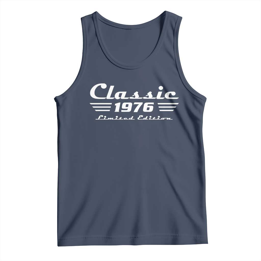 Classic 1976 Birthday Tank Top 50yr 50th Birthday Gift TS10 Navy Print Your Wear