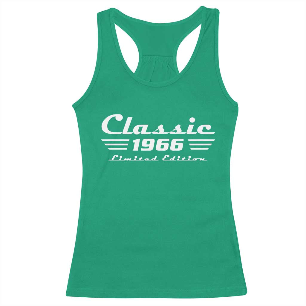 Classic 1966 Birthday Racerback Tank Top 60yr 60th Birthday Gift TS10 Irish Green Print Your Wear