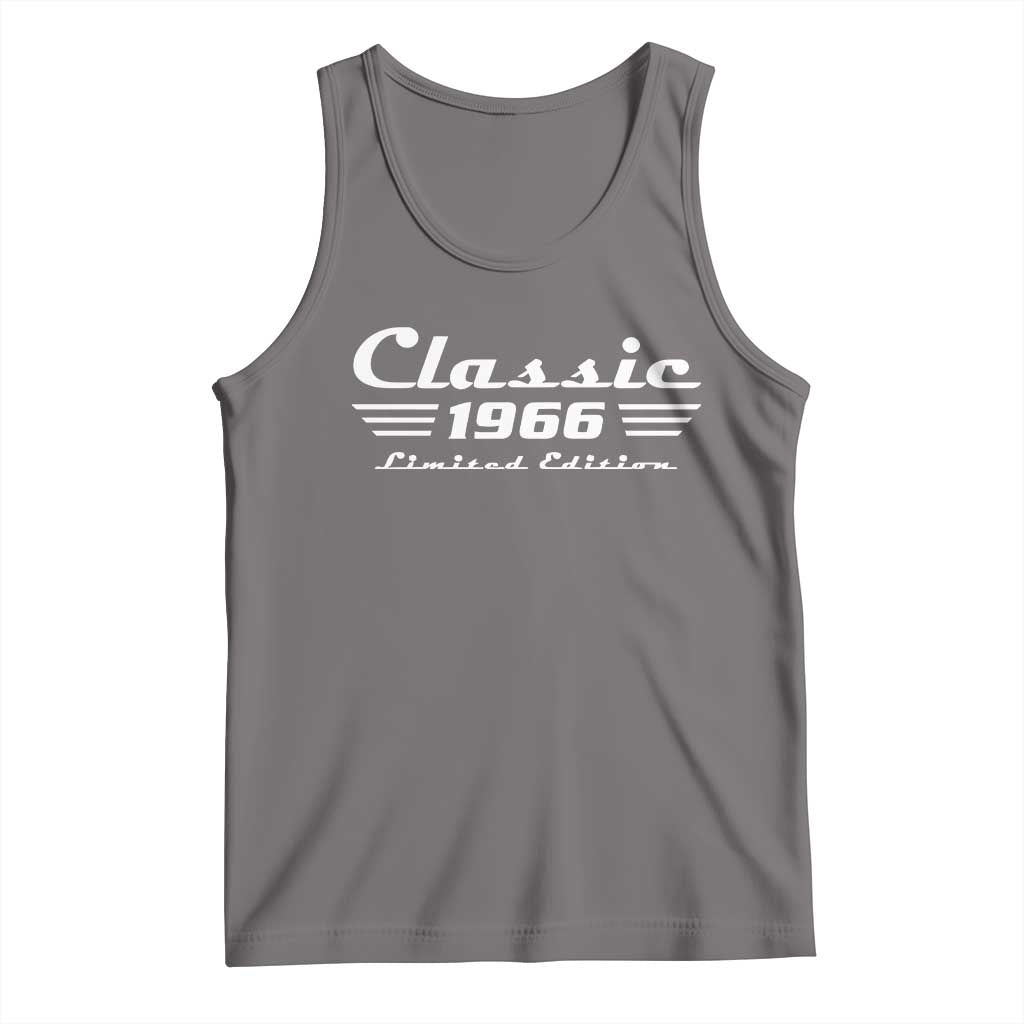 Classic 1966 Birthday Tank Top 60yr 60th Birthday Gift TS10 Deep Heather Print Your Wear