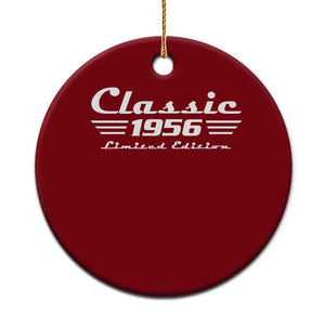 Classic 1956 Birthday Ceramic Ornament 70yr 70th Birthday TS10 1pc Red Print Your Wear