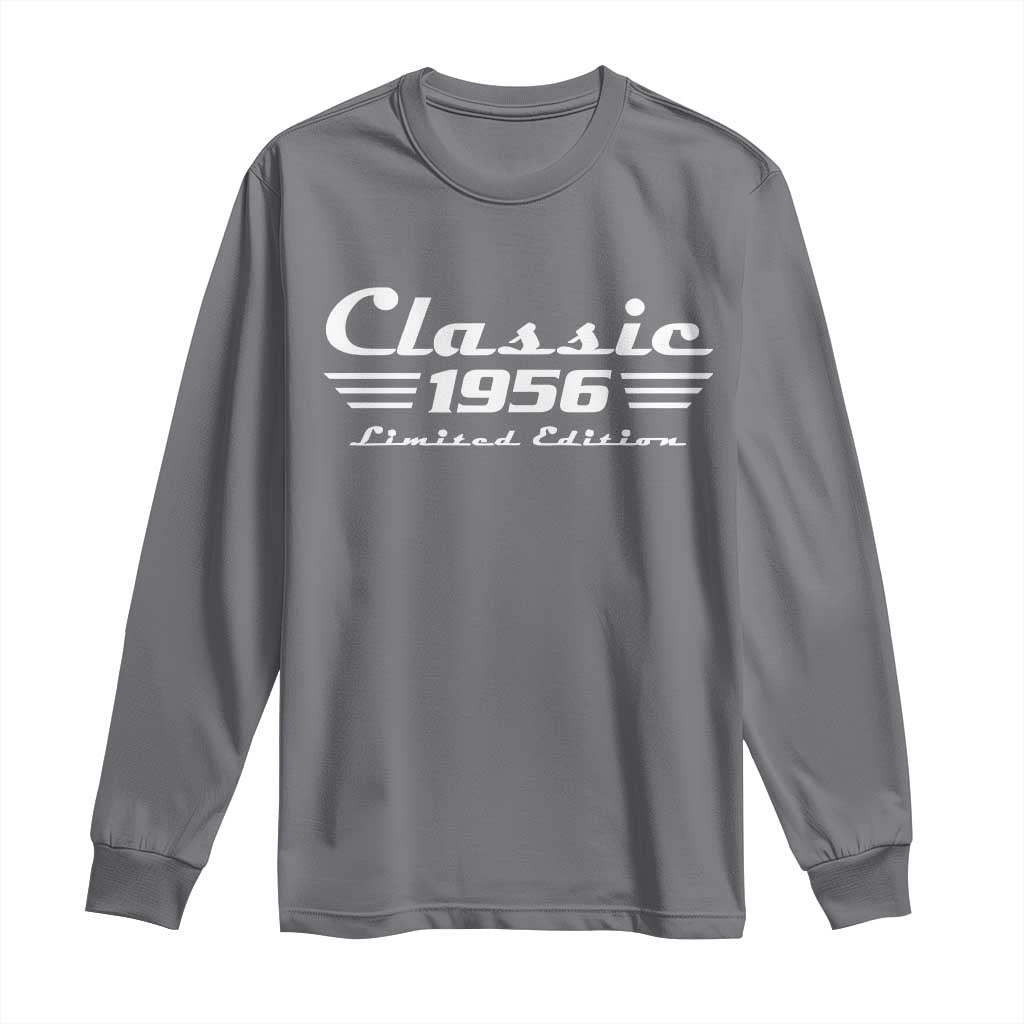 Classic 1956 Birthday Long Sleeve Shirt 70yr 70th Birthday TS10 Charcoal Print Your Wear