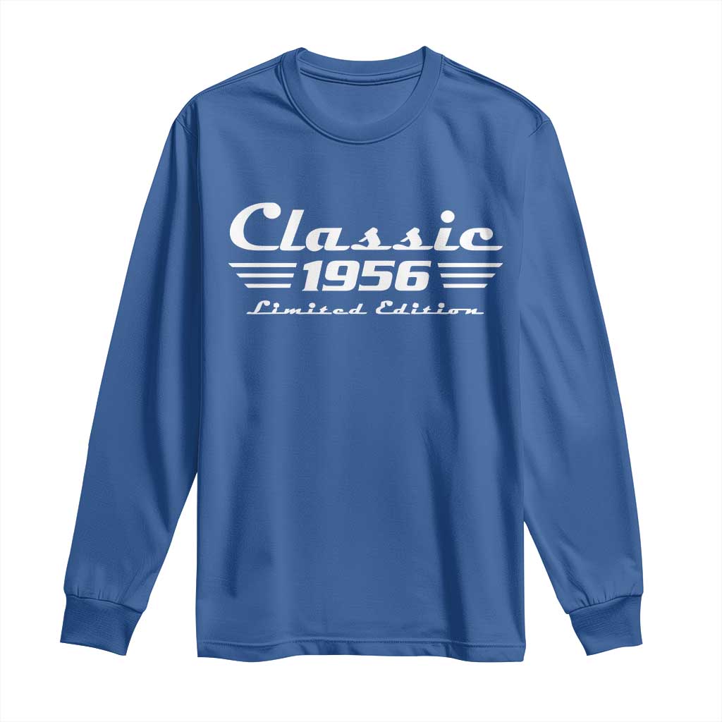 Classic 1956 Birthday Long Sleeve Shirt 70yr 70th Birthday TS10 Royal Blue Print Your Wear