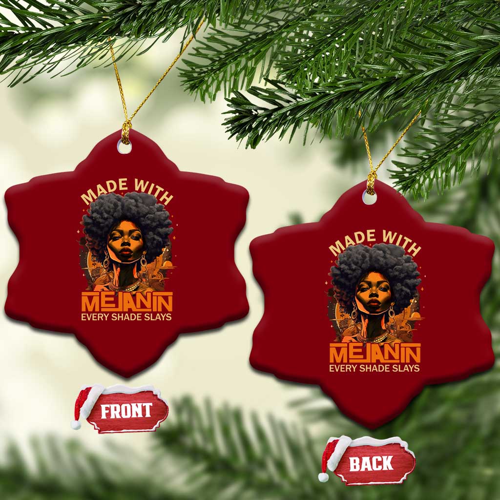 Black Women Ceramic Ornament Melanin Juneteenth Black History TS10 Print Your Wear