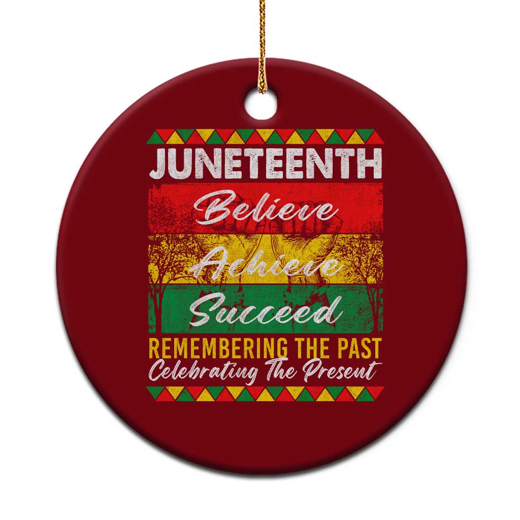 Juneteenth 1865 Ceramic Ornament Remembering The Past Black Freedom African Independence Day TS10 1pc Red Print Your Wear