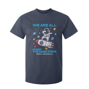 Autism Acceptance T Shirt For Kid We Are All Under The Same Stars TS10 Navy Print Your Wear