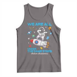 Autism Acceptance Tank Top We Are All Under The Same Stars TS10 Deep Heather Print Your Wear