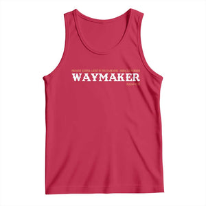 Christian Worship Tank Top Isaiah 42:16 Waymaker Promise Keeper Miracle Worker TS10 Red Print Your Wear