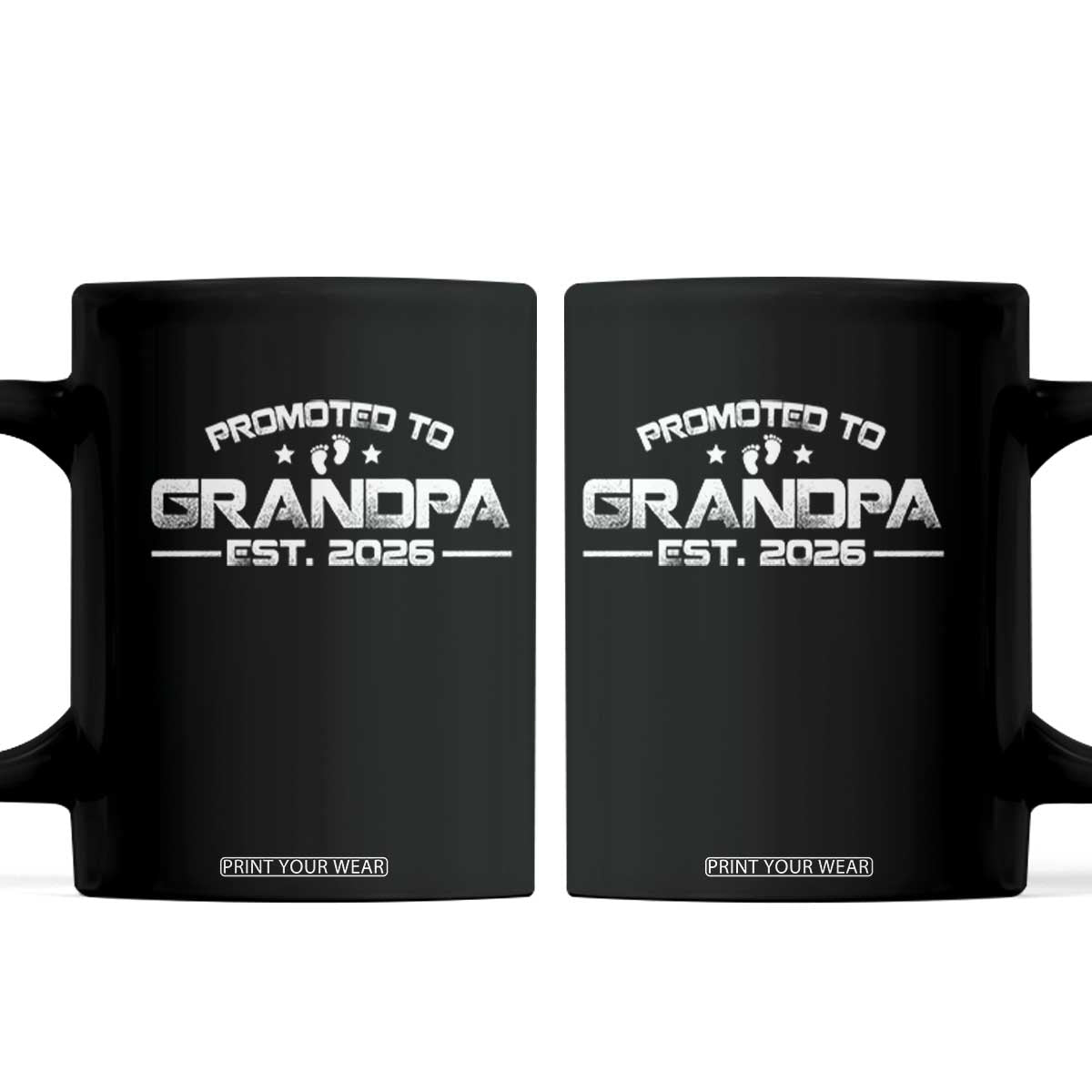 Grandpa Est 2026 Coffee Mug Fathers Day Gifts TS10 Black Print Your Wear