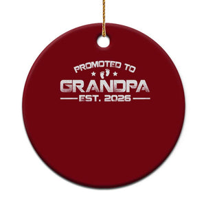 Grandpa Est 2026 Ceramic Ornament Fathers Day Gifts TS10 1pc Red Print Your Wear