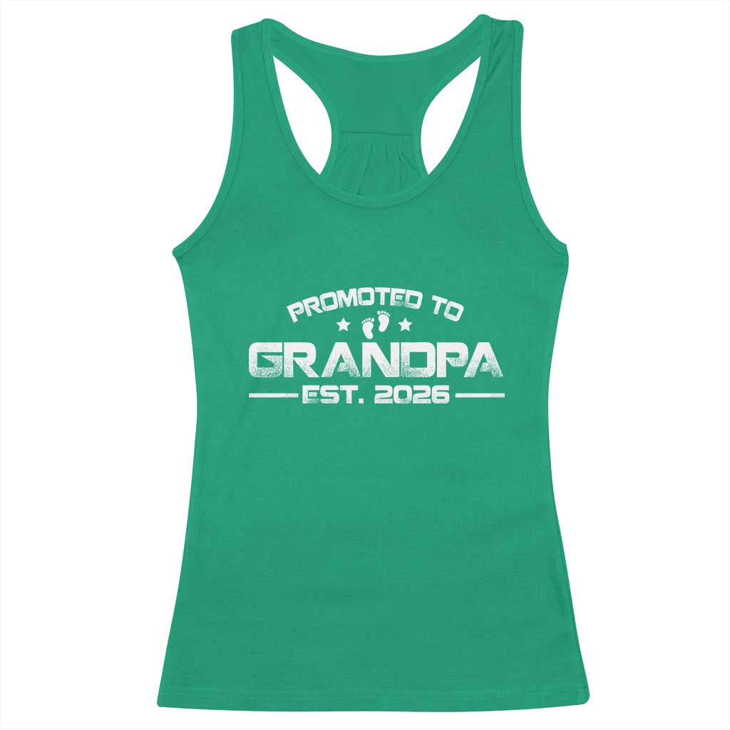Grandpa Est 2026 Racerback Tank Top Fathers Day Gifts TS10 Irish Green Print Your Wear