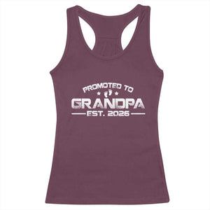 Grandpa Est 2026 Racerback Tank Top Fathers Day Gifts TS10 Maroon Print Your Wear