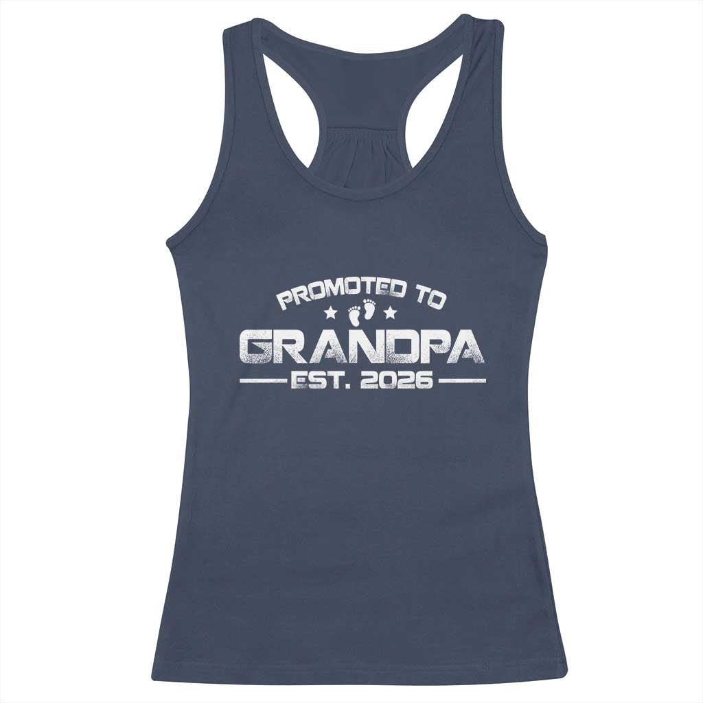 Grandpa Est 2026 Racerback Tank Top Fathers Day Gifts TS10 Navy Print Your Wear