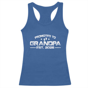 Grandpa Est 2026 Racerback Tank Top Fathers Day Gifts TS10 Royal Blue Print Your Wear
